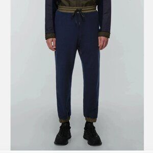 Moncler Grenoble Wool Blend Sweatpants Technical Nylon Trims Mens L NWT